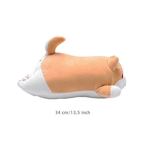 Shiba Inu Dog Plush Pillow for Valentine Gifts (Brown Round Eye, 1|5in)  
Cute Soft Corgi Stuffed Animals Doll Toys for