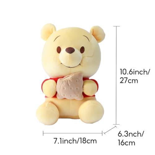 MINISO Winnie-The-Pooh Plush Toy Sitting Holding Biscuits Soft Cute Toy for Sleeping and Decoration
| MINISO Winnie-The