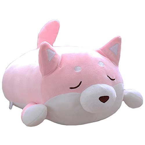 Shiba Inu Dog Plush Pillow for Valentine Gifts (Brown Round Eye, 1|5in)  
Cute Soft Corgi Stuffed Animals Doll Toys for