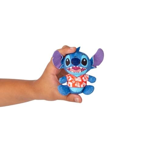 Disney Stitch 6 Pack Miniature Plush Figure - Soft Suffix Toy for Kids Ages 4+, Perfect Holiday Gift