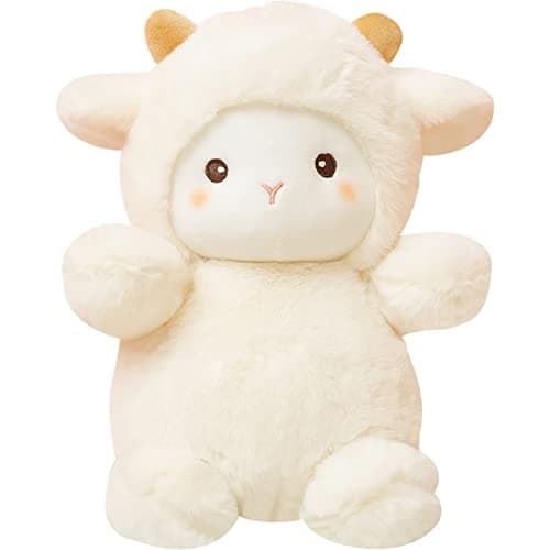 Little Sheep Plushie Lamb Stuffed Animal for Kids
| 10inch White Plush Toy Birthday Gift
| Little Sheep Plush Lamb for