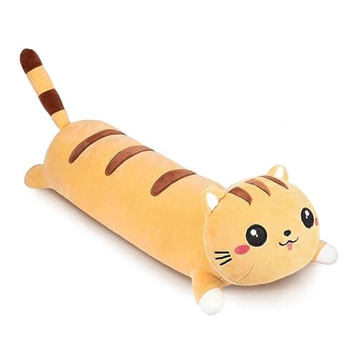 AFAN Cat Stuffed Animals Soft Plush Toys for Kids and Girls Boys Room Decor Gifts (Round Eyes, White, 1|7 Inch)  
AFAN K