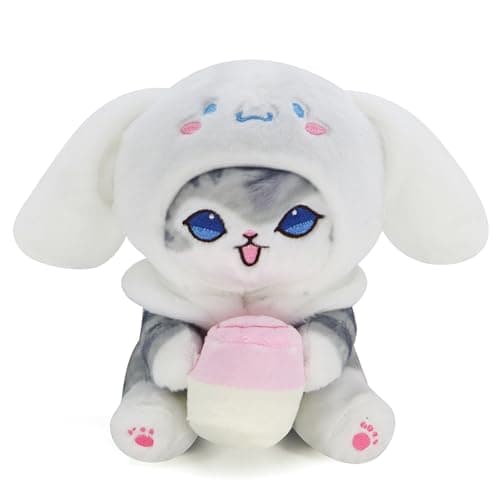 Kawaii Shark Cat Plush Toy Stuffed Animal Doll for Boys & Girls (Shark Cat, 20cm/7.8in)  
Kawaii Shark Cat Plush Toy Stu