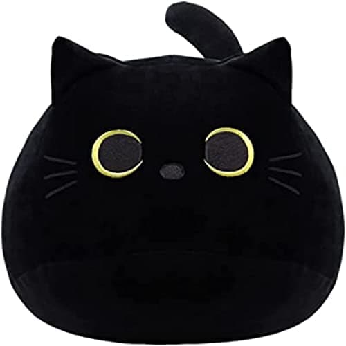 Black Cat Plush Toy 16'' Pillow Soft Plush Doll Gifts for Boys Girls
| 3D Black Cat Plushies Pillow Baby Cute Plush Toy