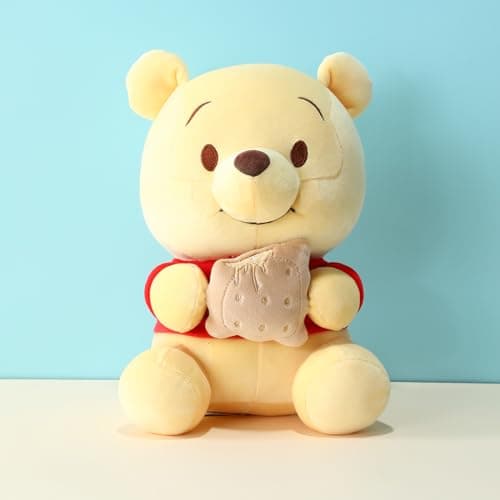 MINISO Winnie-The-Pooh Plush Toy Sitting Holding Biscuits Soft Cute Toy for Sleeping and Decoration
| MINISO Winnie-The