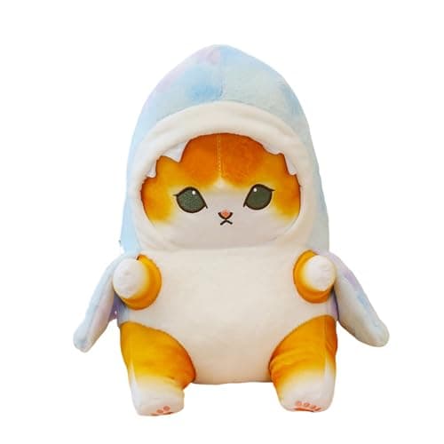 Kawaii Shark Cat Plush Toy Stuffed Animal Doll for Kids (Blue - Grey, 9 inch)  
Kawaii Shark Cat Plush Toy Stuffed Anima
