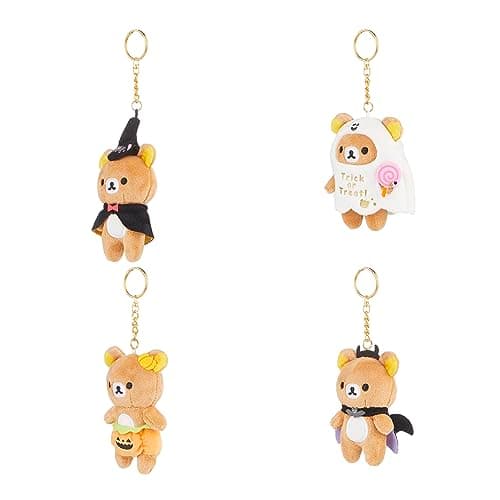 Rilakkuma San-X Original Halloween Series Plush Keychain Blind Box for Collectors - Ideal for Halloween Parties - Soft a