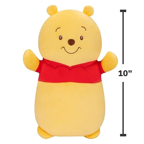 Squishmallows Disney Original Winnie The Pooh HugMees 10-Inch Ultra Soft Plush Toy for Kids & Adults - Medium Size