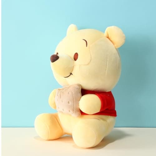 MINISO Winnie-The-Pooh Plush Toy Sitting Holding Biscuits Soft Cute Toy for Sleeping and Decoration
| MINISO Winnie-The
