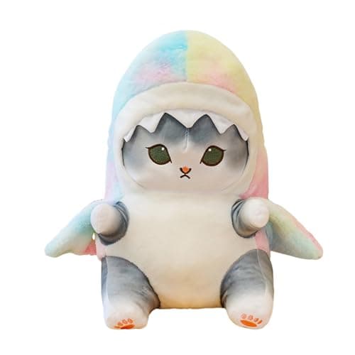 Kawaii Shark Cat Plush Toy Stuffed Animal Doll for Kids (Blue - Grey, 9 inch)  
Kawaii Shark Cat Plush Toy Stuffed Anima