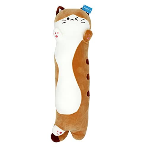 Very Soft Cat Long Hugging Pillow Plush Kitten Kitty Stuffed Animals for Snuggling
| Milky White Soft Hugging Pillow Pl