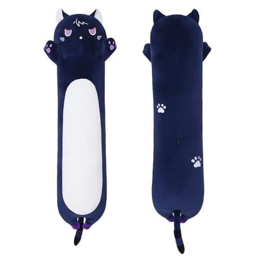 Cute Long Cat Plush Body Pillow for Girls and Girlfriend(AngelCat Green, 19.6in/50cm)  
Cute Cat Plush Toy Pillows with