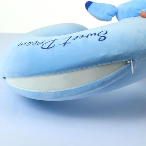 MINISO Disney Stitch Dinner Party Collection Memory Foam Neck Pillow (Stitch) Travel Companion for Airplane Passengers L
