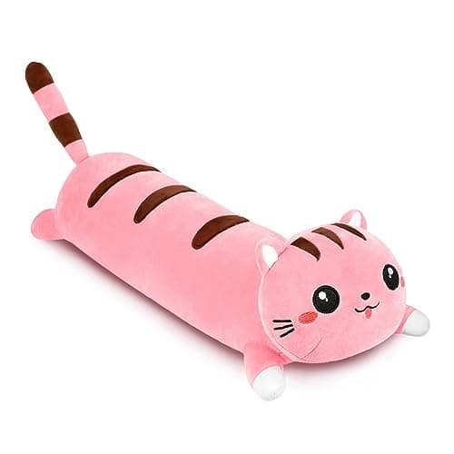 AFAN Cat Stuffed Animals Soft Plush Toys for Kids and Girls Boys Room Decor Gifts (Round Eyes, White, 1|7 Inch)  
AFAN K