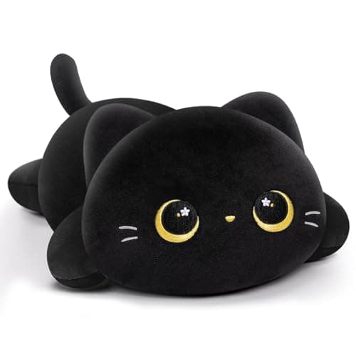Cute Cow Plush Pillow, Kawaii White Cow Stuffed Animals for Kids & Girls