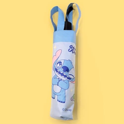 MINISO Disney Stitch Dinner Party Collection Cute Travel Umbrella For Women Girls And Boys Rain And Sun Protection Beach