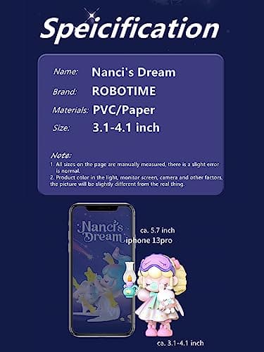 ROBOTIME Nanci Blind Box Action Figure Popular Collectible Toy Kawaii Room Decor Gift (Dream)