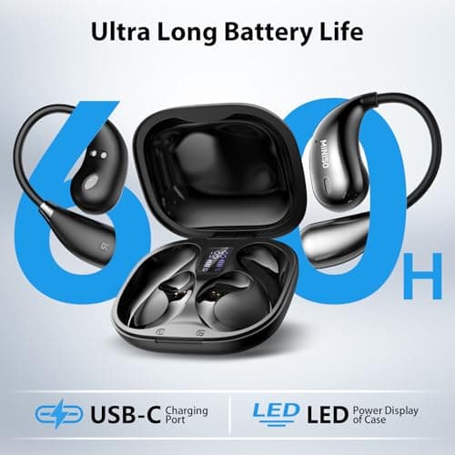 MINISO X33 AI Translation Earbuds for Travelers, Learners & Business Professionals, 135 Language Translator Open Ear Wir