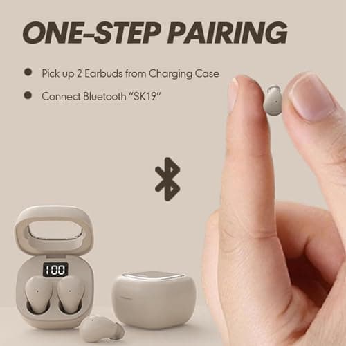 Smallest Low Profile Micro Tiny Discreet Hidden Earbuds for Work and Sleep
| IPX5 Waterproof Wireless Bluetooth Ear Bud