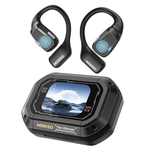 MINISO AI Translation Earbuds for Travelers & Business Professionals iOS & Android Real-Time Translation 4-in-1 Open Ear