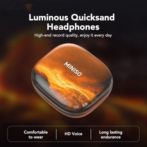 True Wireless Bluetooth 5.4 Open Ear Headphones with Quicksand Charging Case for Daily Use
| MINISO Open Ear Headphones
