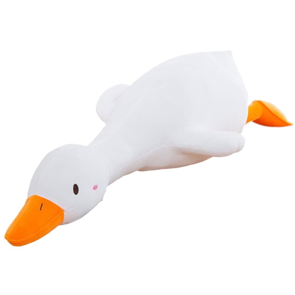 Goose Plush Toy White Round Eyes Cute Duck Plushie Hugging Pillow for Kids and Friends (25.6'')  
Goose Plush Toy Cute D
