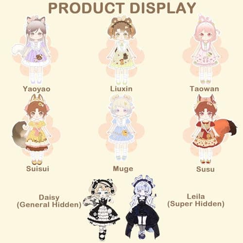 BEEMAI Minty Fantasy Forest Series 1/12 BJD Blind Box Cute Figures Collectibles for Girls as Birthday Gift