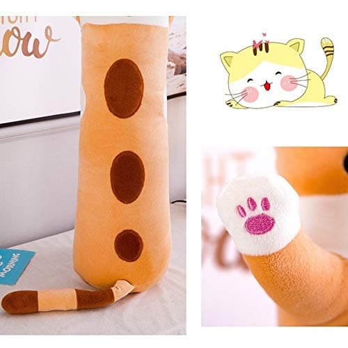 Lovely Shangman Plush Cat Doll Sleep Pillow for Kids and Girlfriend (Brown, 50cm/19.6in)