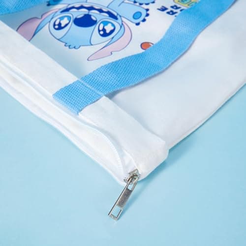 MINISO Disney Stitch Food Party Series Tote Bag Reusable Casual Bag for Women Girls Girly Shopping