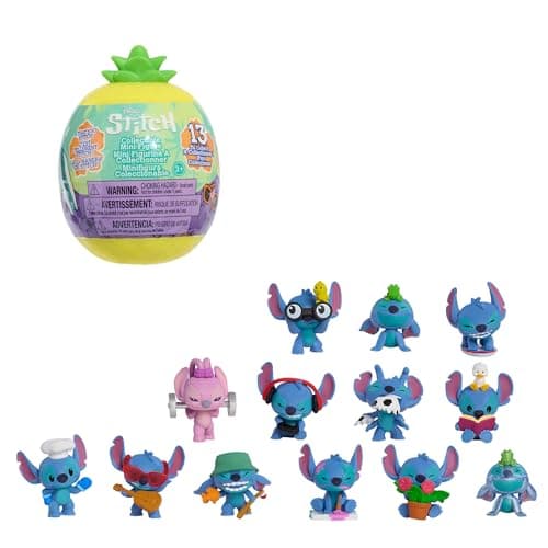 Disney Just Play Stitch Collectible Figures: Surprise 5 cm, Ages 3+, 13 to Collect