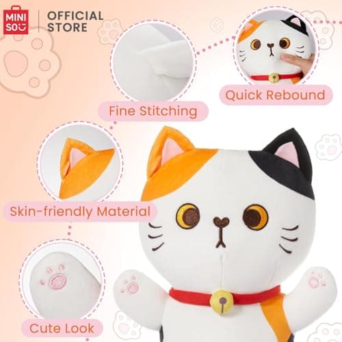 MINISO Long Cat Plush Pillow for Kids Soft Sleeping Aid Kawaii Cuddle Toy 36"  
MINISO Long Cat Stuffed Animal Soft Thro