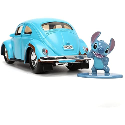 Jada Toys Disney Lilo and Stitch 1:32 Volkswagen Beetle Die-cast Car - For Kids and Adults