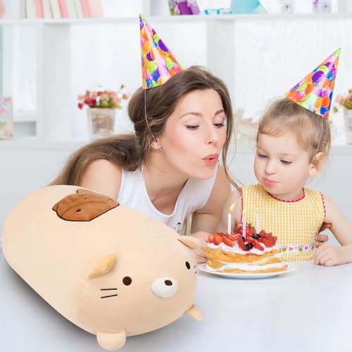 24" Giant Cute Kitten Plush Squishy Pillow Toy for Kids & Girls & Boys
24" Soft Cat Stuffed Animals Pet Cushion Plushies