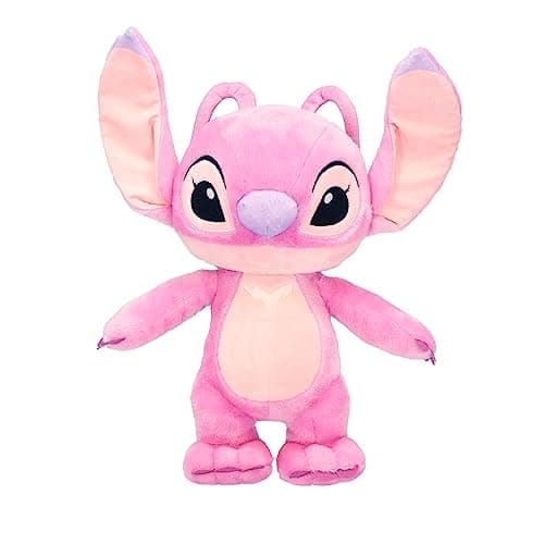 Disney Baby Lilo & Stitch Angel Soft Huggable Stuffed Animal for Kids, Cute Plush Toy for Toddler Boys and Girls, Pink A