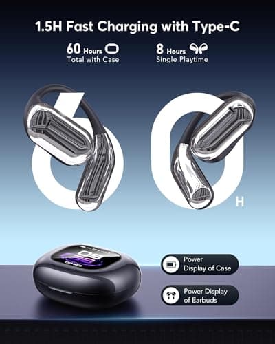 AI Translation Earbuds Real Time Translator 144 Languages for Travelers and Business Pros Bluetooth 5.4 Open Ear Transla