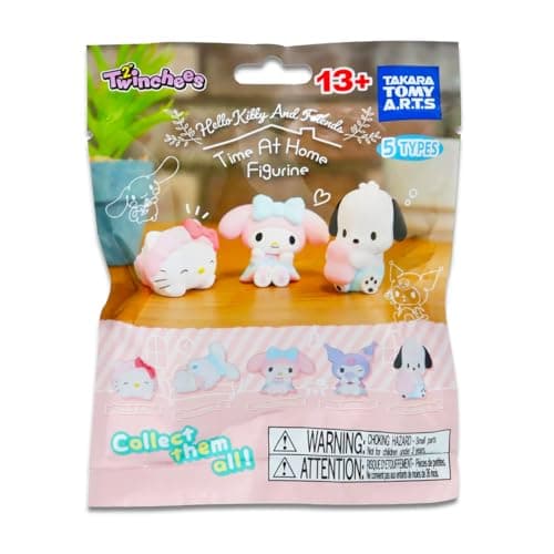 Hello Kitty Time at Home Blind Bags Set - 3 Pack Mystery Bundle | Mini Figures featuring Pochacco, My Melody, Kuromi | P