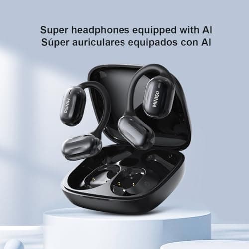 MINISO MS162 AI Translation Earbuds for Travelers and Business Professionals - Real Time 3-in-1 Translator Earbuds, 135