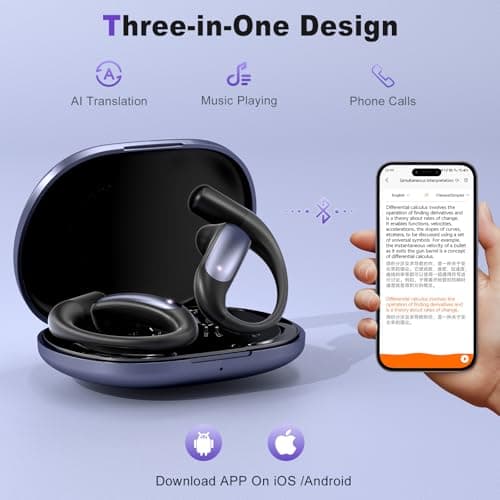 OWS Real Time AI Translation Earbuds for Travel Business Learning
