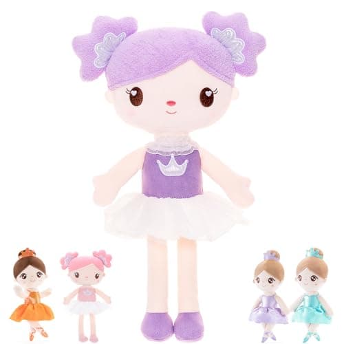 Gloveleya Soft Doll for Kids Ages 2-4 Peach Fairy Plush Toy with Gift Box