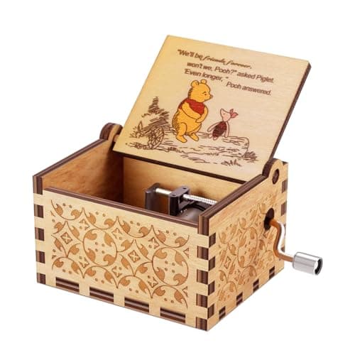 Pooh Musical Box for Sister | Wooden Friendship Gift for BFF | Birthday Anniversary Gift for Girlfriend Boyfriend