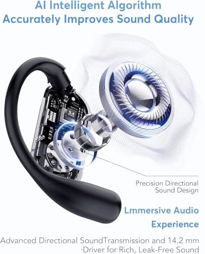 AI Translation Earbuds Real-Time, 144 Languages & Accents | 3-in-1 Open Ear Wireless Earbuds | Ideal for Travel & Busine