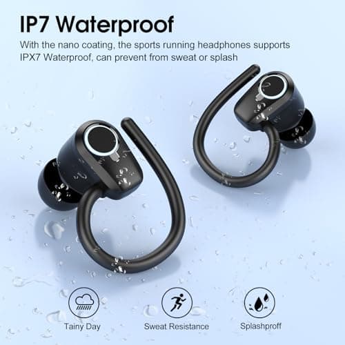 Wireless Earbuds Bluetooth 5.3 Sport In Ear Phones Jet Black
Wireless Earbuds Bluetooth 5.3 Deep Bass Stereo Noise Cance