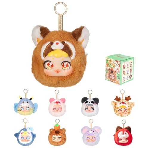 Pet Amusement Park Series Vinyl Plush Blind Box, Cute Mystery Box Figures forCollectible Decoration, Holiday Gifts (1PC)