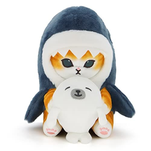 Kawaii Shark Cat Plush Toy Stuffed Animal Doll for Boys & Girls (Shark Cat, 20cm/7.8in)  
Kawaii Shark Cat Plush Toy Stu