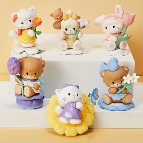 MINISO Mikko Flower Series Blind Box Figure Random Design Home Decor Gift for Adults