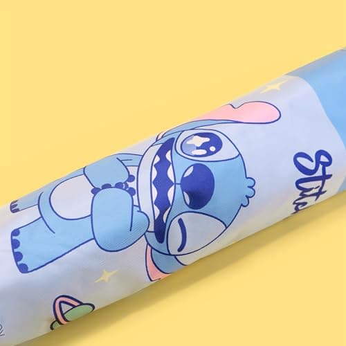 MINISO Disney Stitch Dinner Party Collection Cute Travel Umbrella For Women Girls And Boys Rain And Sun Protection Beach