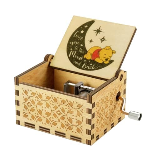 Pooh Musical Box for Sister | Wooden Friendship Gift for BFF | Birthday Anniversary Gift for Girlfriend Boyfriend