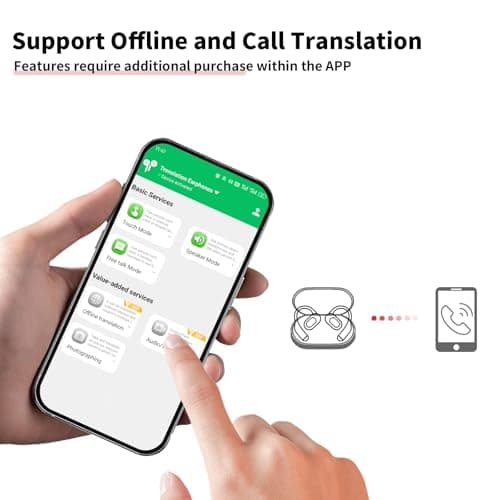 150 Language Translator Earbuds for Business Meetings and Travel
| 3-in-1 Two-Way Translating Earbuds for Learning and