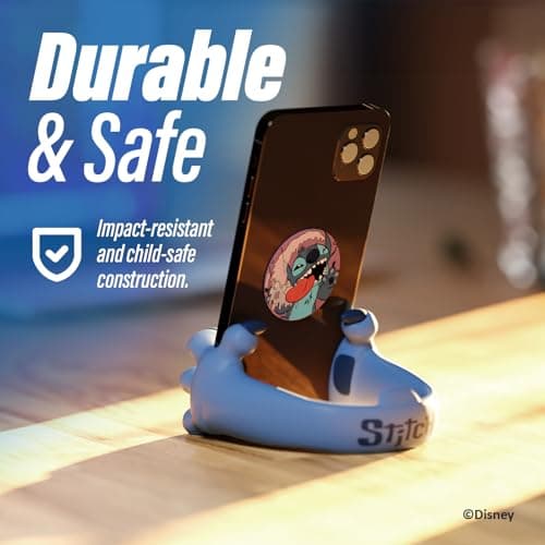 iJoy Disney Stitch Hands Phone Stand for Desk - Home/Office Phone Holder Stand for Girls, Boys and Lilo and Stitch Fans