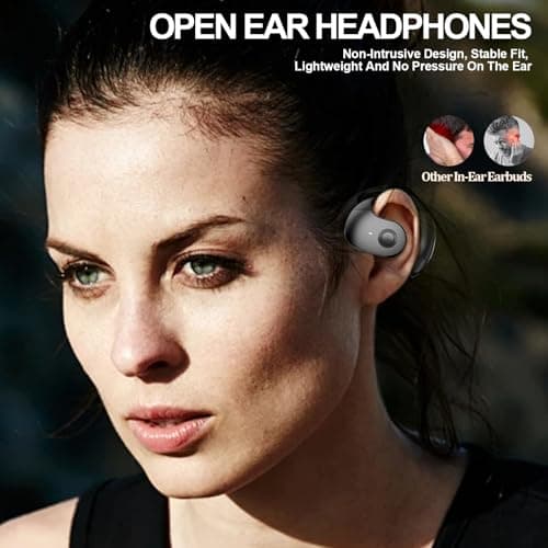 Black OWS Wireless Bluetooth 5.4 Earbuds for Sports and Driving with 48H Range and IPX5 Waterproof
| OWS Black Wireless
